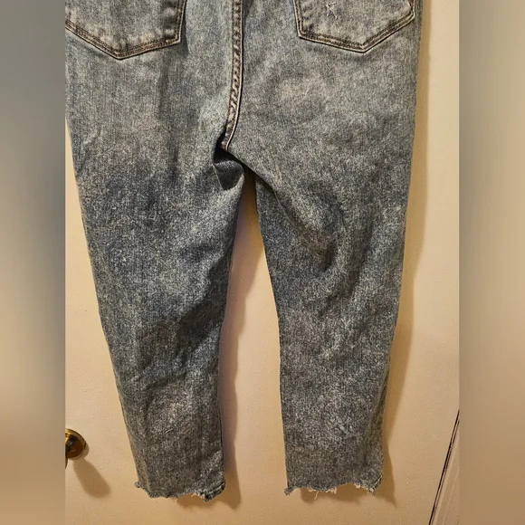 Judy Blue Jeans Blue Denim Cropped Bootcut Distressed Stretch Women's Size 7/28 - Picture 8 of 13